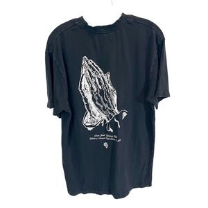 Darc Sport Fight Cancer x NFGU Prayer Hands Tee Black Wolves Club Mens Large